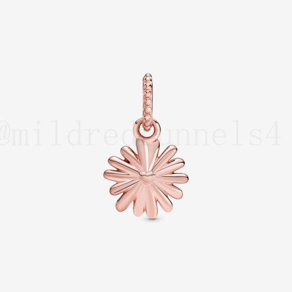 Pandora Pink Daisy Flower Dangle Charm - Picture 4 of 4